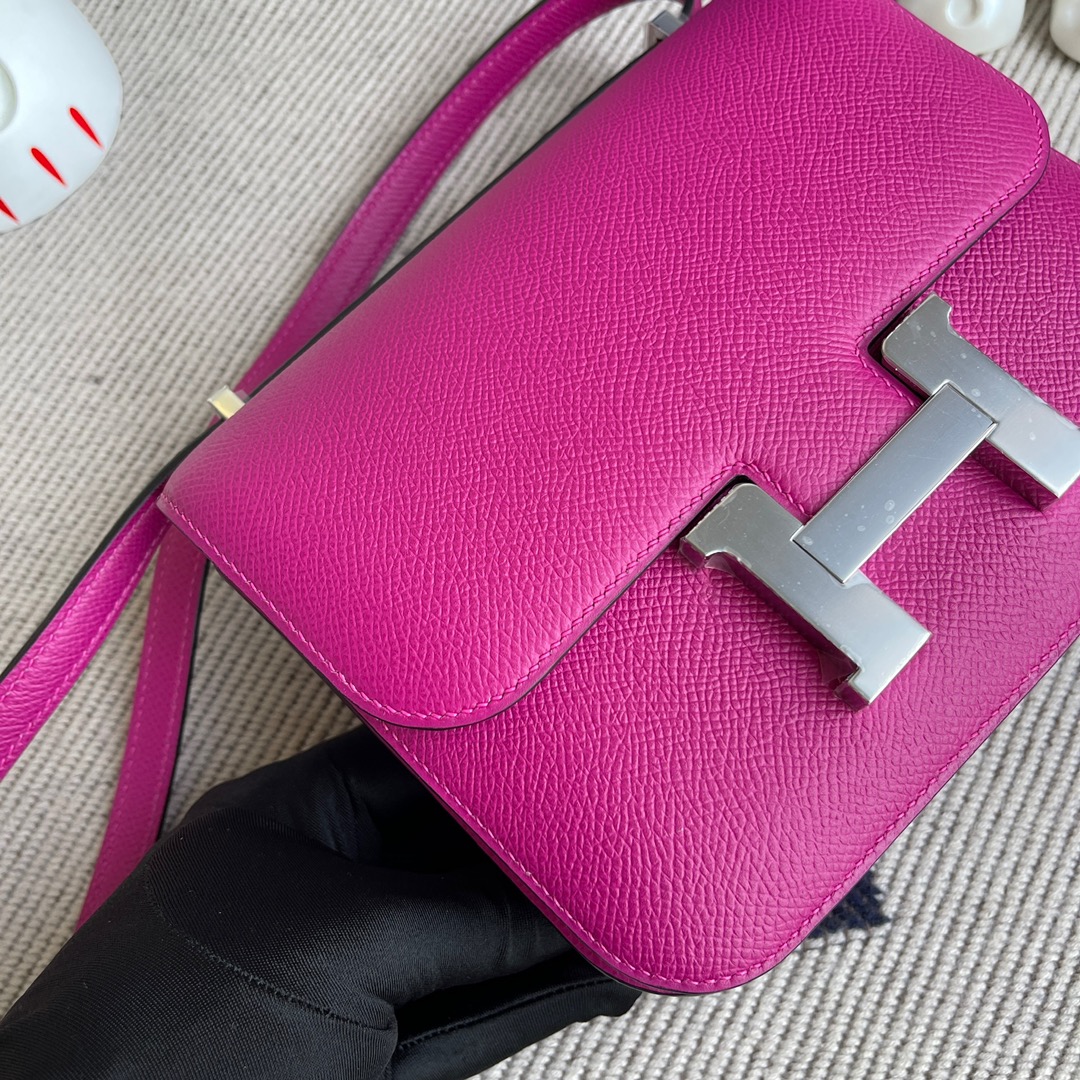 에르메스 콘스탄스18 로즈포프레 은장 앱송